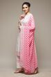 White LIVA Straight Kurta Suit Set image number 5